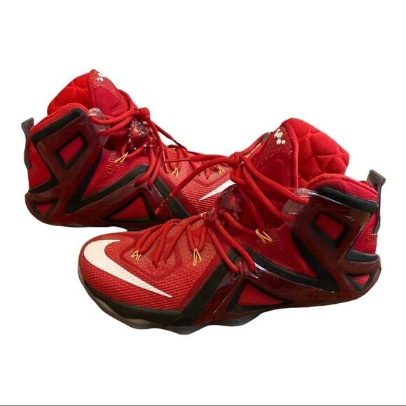 Nike | Nike LeBron xii 12 Elite University Red Team Sneakers | 10 - Picture 1 of 6